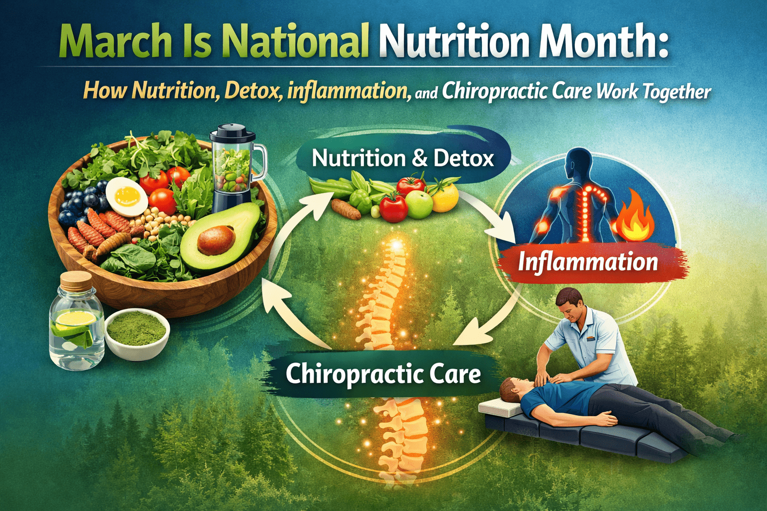 You are currently viewing How Nutrition, Detox, Inflammation, and Chiropractic Care Work Together